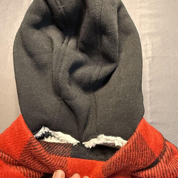 NWT Urban Republic Toddler Boys 2T Red Black Plaid Sherpa Lined Hooded Coat - Picture 12 of 15